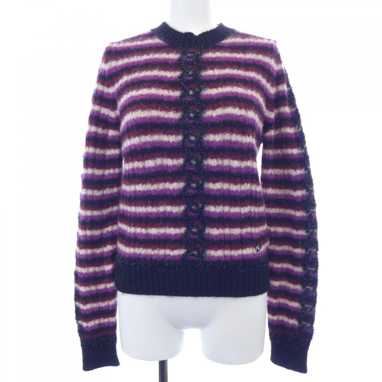 Chanel Chanel Chanel Cashmere Blend Knit Top Textile Tops P75766K10915 DUTY FREE for USA Size ONE SIZE - 1 Thumbnail