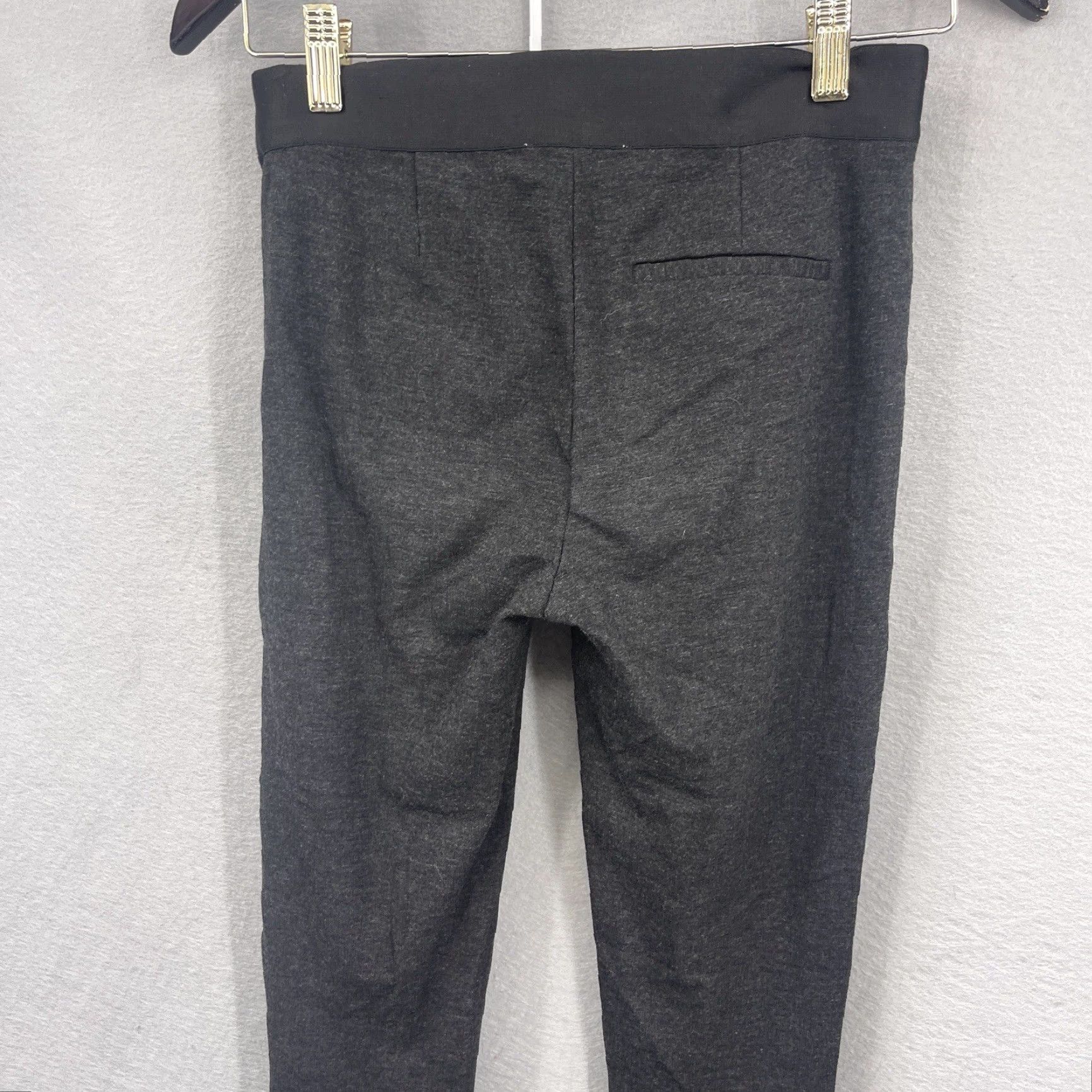 Everlane Everlane Pants Womens Charcoal Straight Leg Side Zip Career Stretch 00 Regular Cropped Size 24" / US 00 / IT 34 - 3 Thumbnail