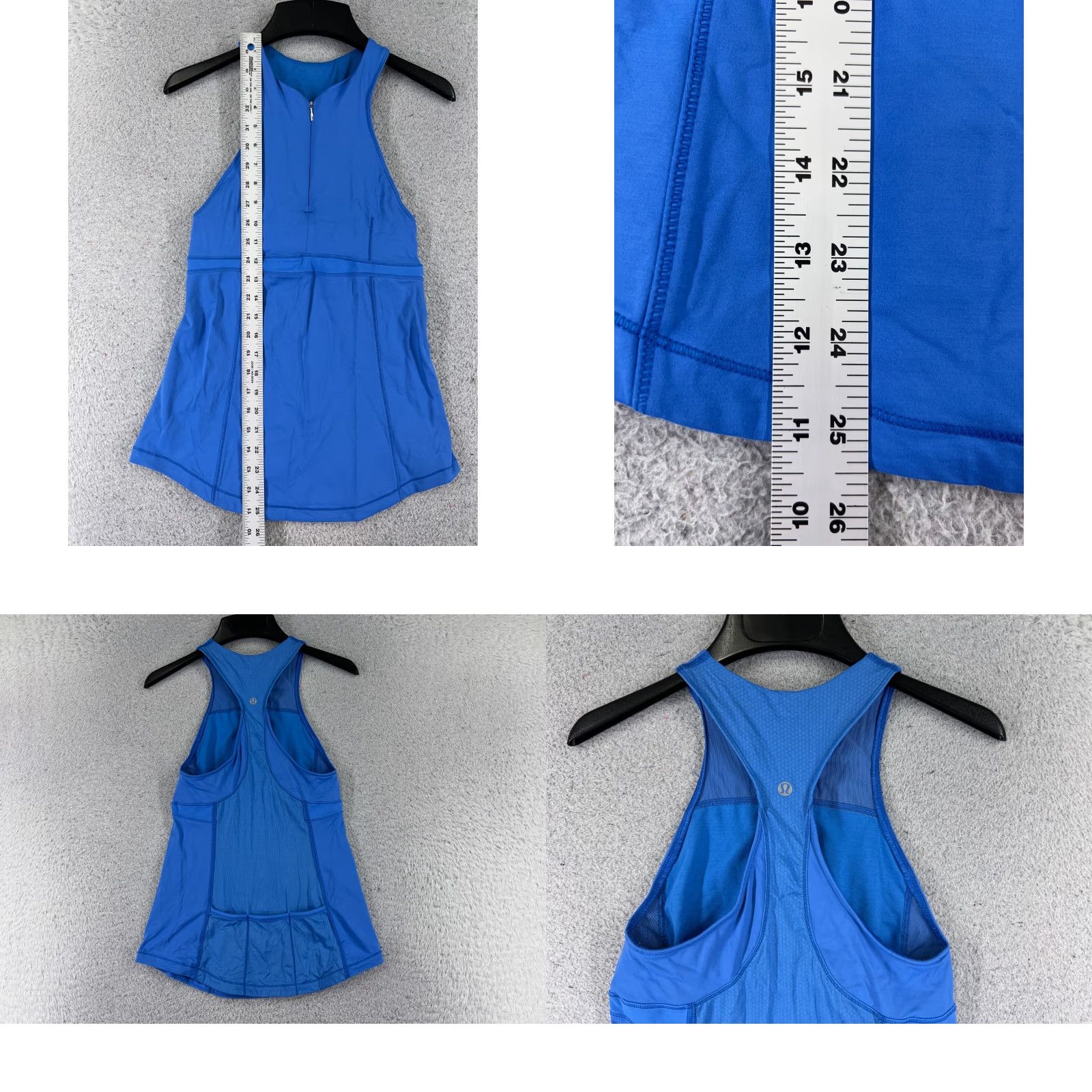 Lululemon Lululemon Shirt Women 6 Blue Zippy Run Tank Pockets Luxtreme Fabric Power Size M / US 6-8 / IT 42-44 - 8 Thumbnail