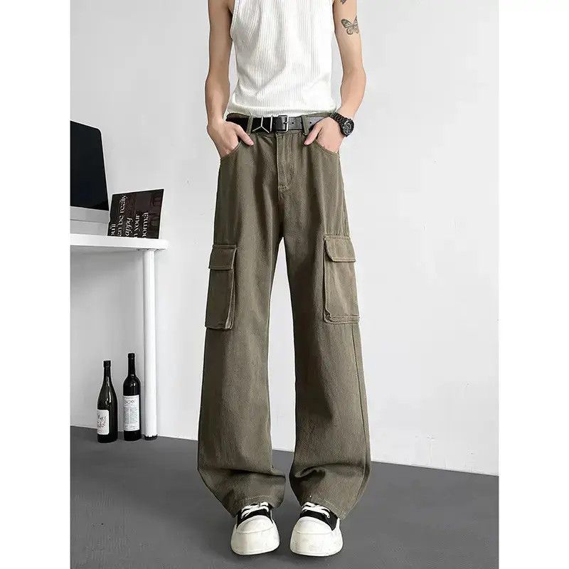 Japanese Brand Retro loose casual wide leg pocket jeans Size US 32 / EU 48 - 6 Thumbnail