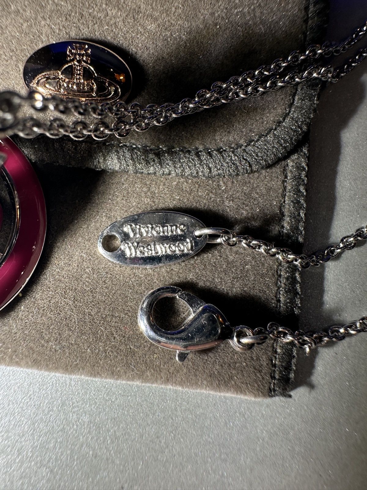 Vivienne Westwood Vivienne Westwood 3D Orb Rare pink silver Necklace Size ONE SIZE - 16 Thumbnail