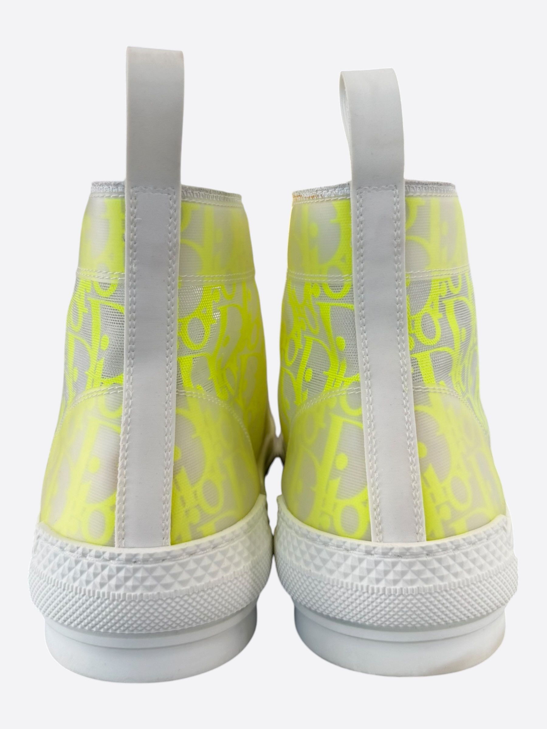 Dior Dior White & Yellow Oblique B23 Sneakers Size US 10 / EU 43 - 4 Thumbnail