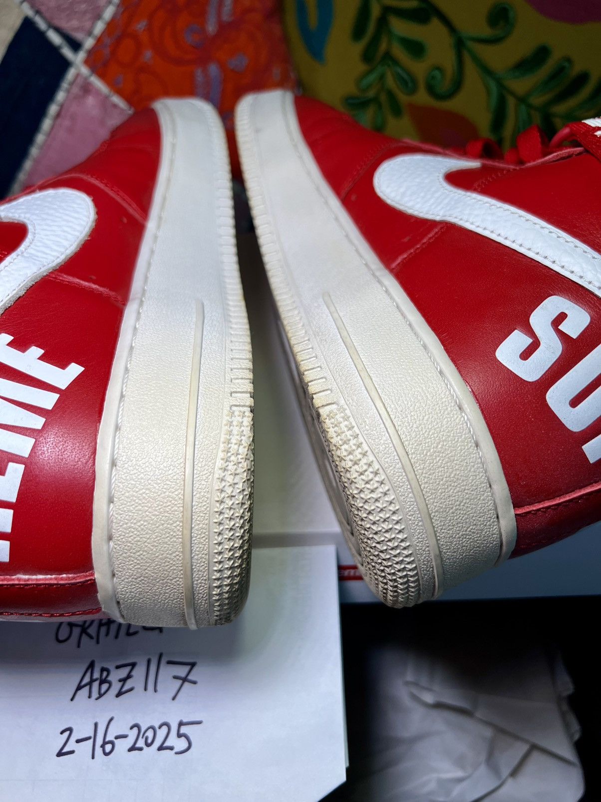 Nike Nike Air Force 1 High Supreme World Famous Red high top Size US 11 / EU 44 - 4 Thumbnail
