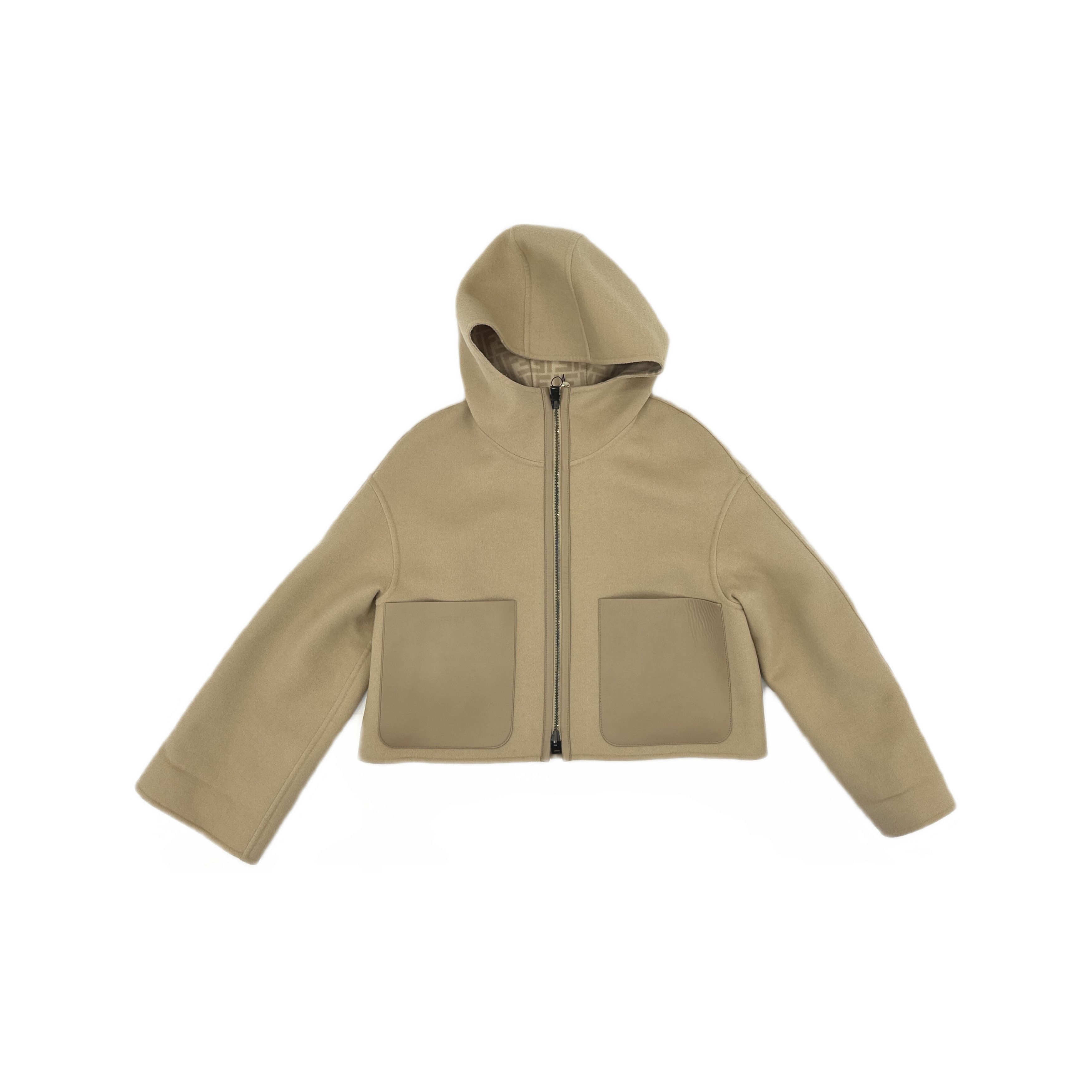 Fendi Fendi Reversible Logo Wool Jacket Size 38 Size XS / US 0-2 / IT 36-38 - 1 Thumbnail
