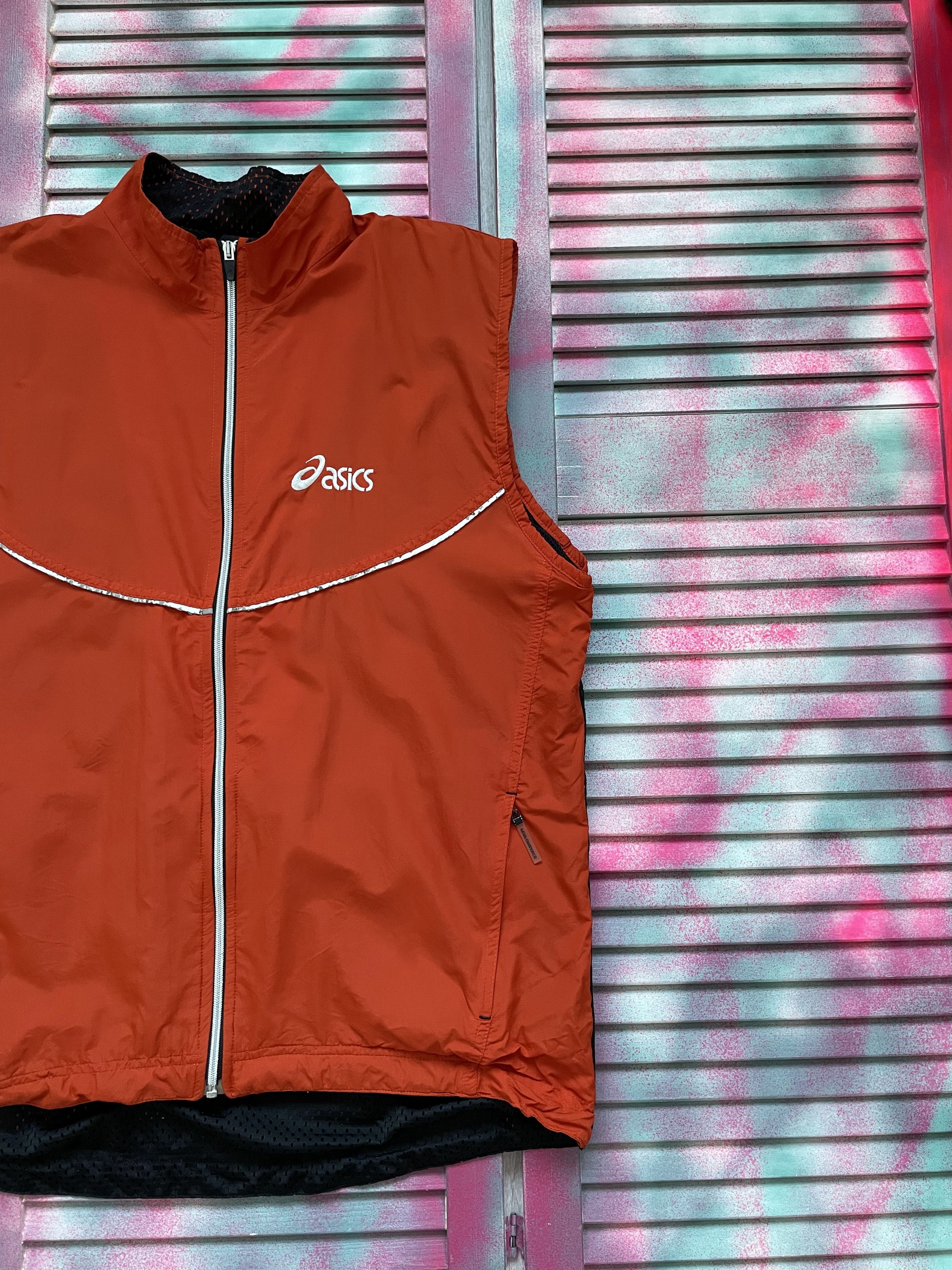 Asics Vintage Asics Tech Performance Network Orange Vest Size US L / EU 52-54 / 3 - 5 Thumbnail