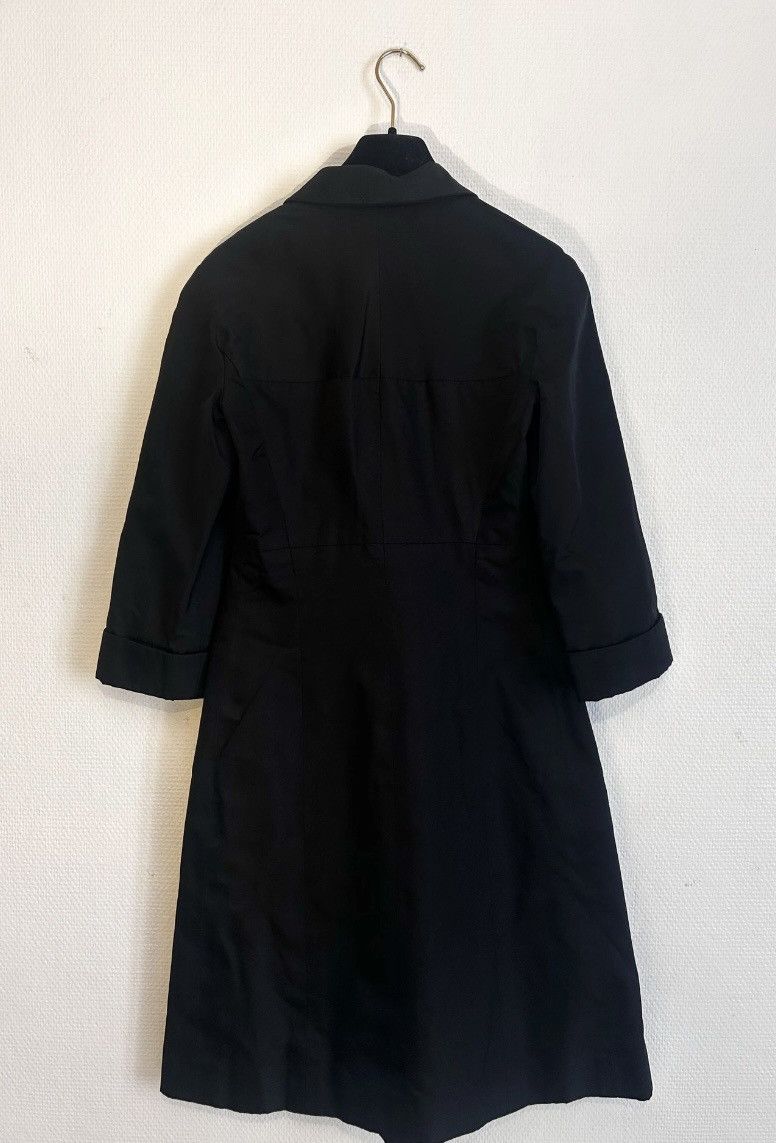Chanel × Vintage Chanel Vintage « coat » Button up Midi Silk Dress - Black Size XS / US 0-2 / IT 36-38 - 2 Thumbnail