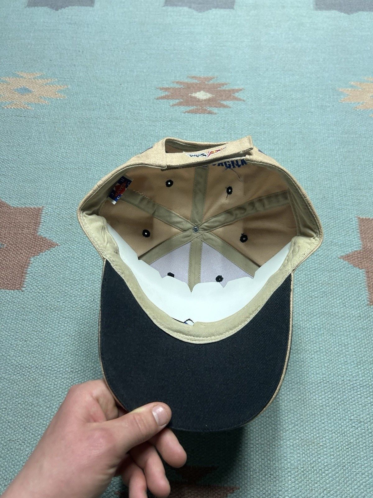Vintage Vtg strap hat Chevy Graff car dealership bay city Michigan Size ONE SIZE - 7 Thumbnail