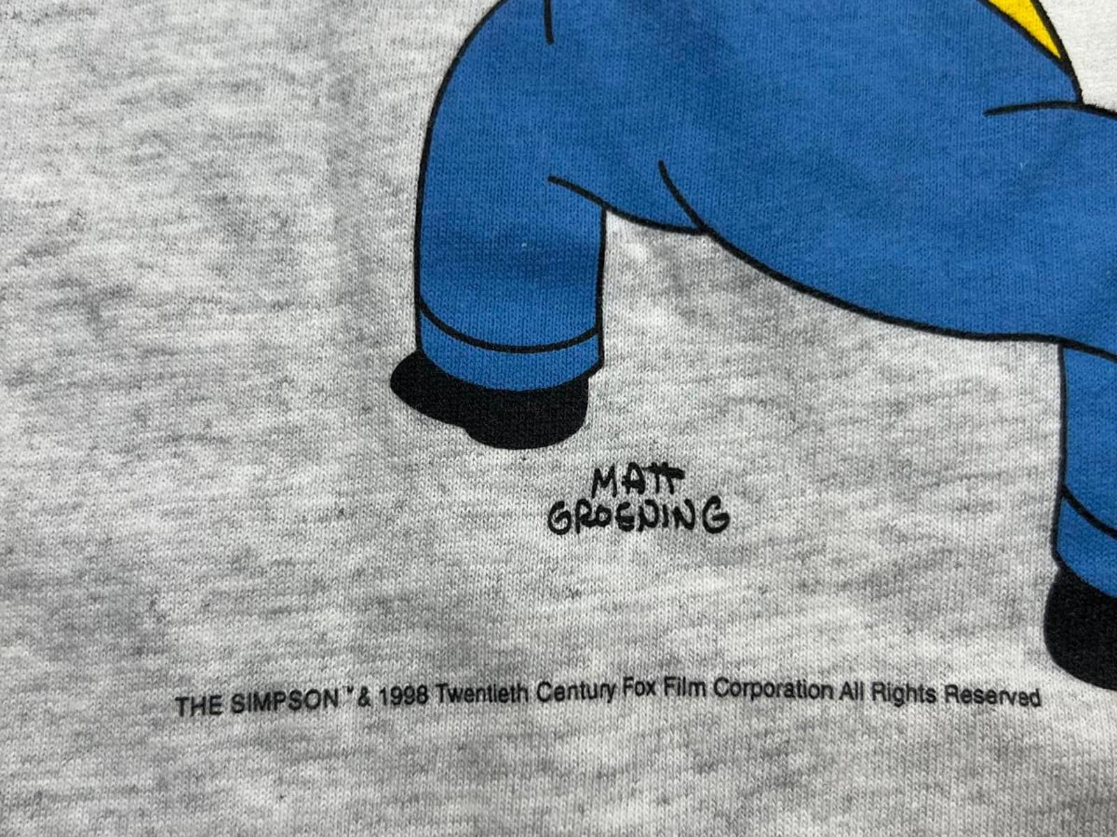 Other The Simpsons Graphic T-Shirt - Kiss My Hairy Yellow Butt Size US L / EU 52-54 / 3 - 3 Thumbnail