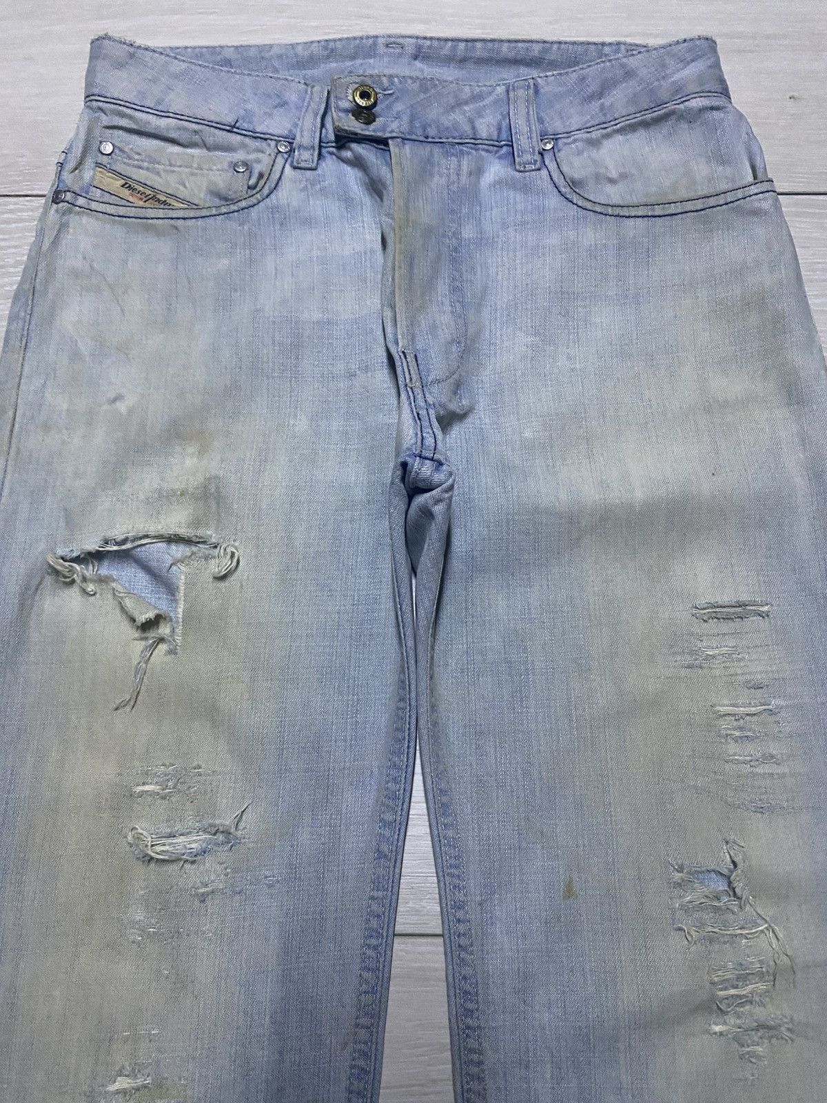 A-COLD-WALL* × Diesel Vintage Diesel Light Wash Little Bootcut Jeans Size US 28 / EU 44 - 3 Thumbnail