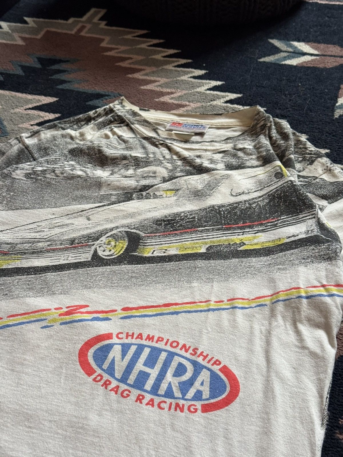 Other Vintage 90s NHRA Drag Racing Champ All Over Print T-Shirt Size US L / EU 52-54 / 3 - 5 Thumbnail