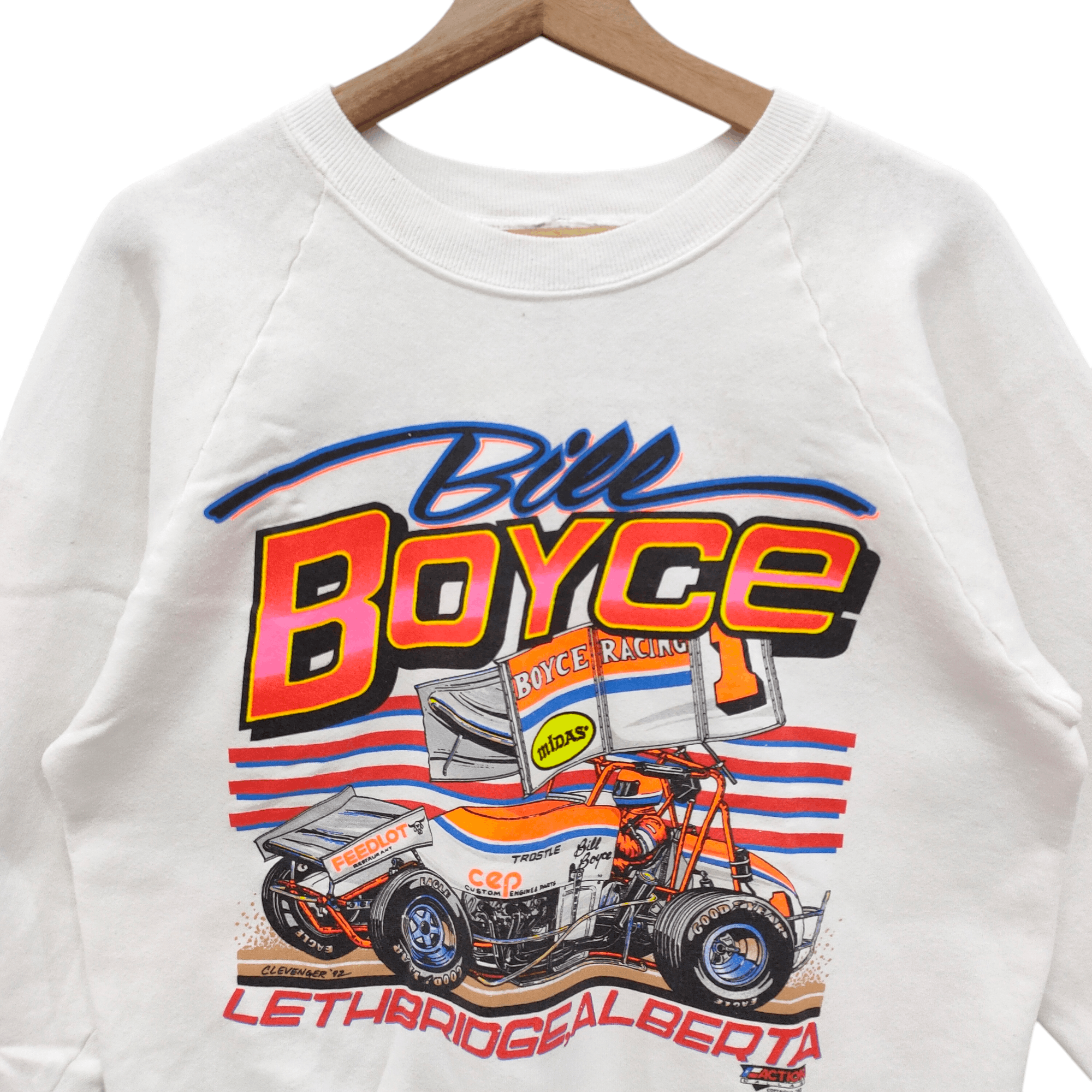 Vintage Bill Boyce Racing 1993 Lethbridge Alberta Sprint Car Size US M / EU 48-50 / 2 - 4 Thumbnail