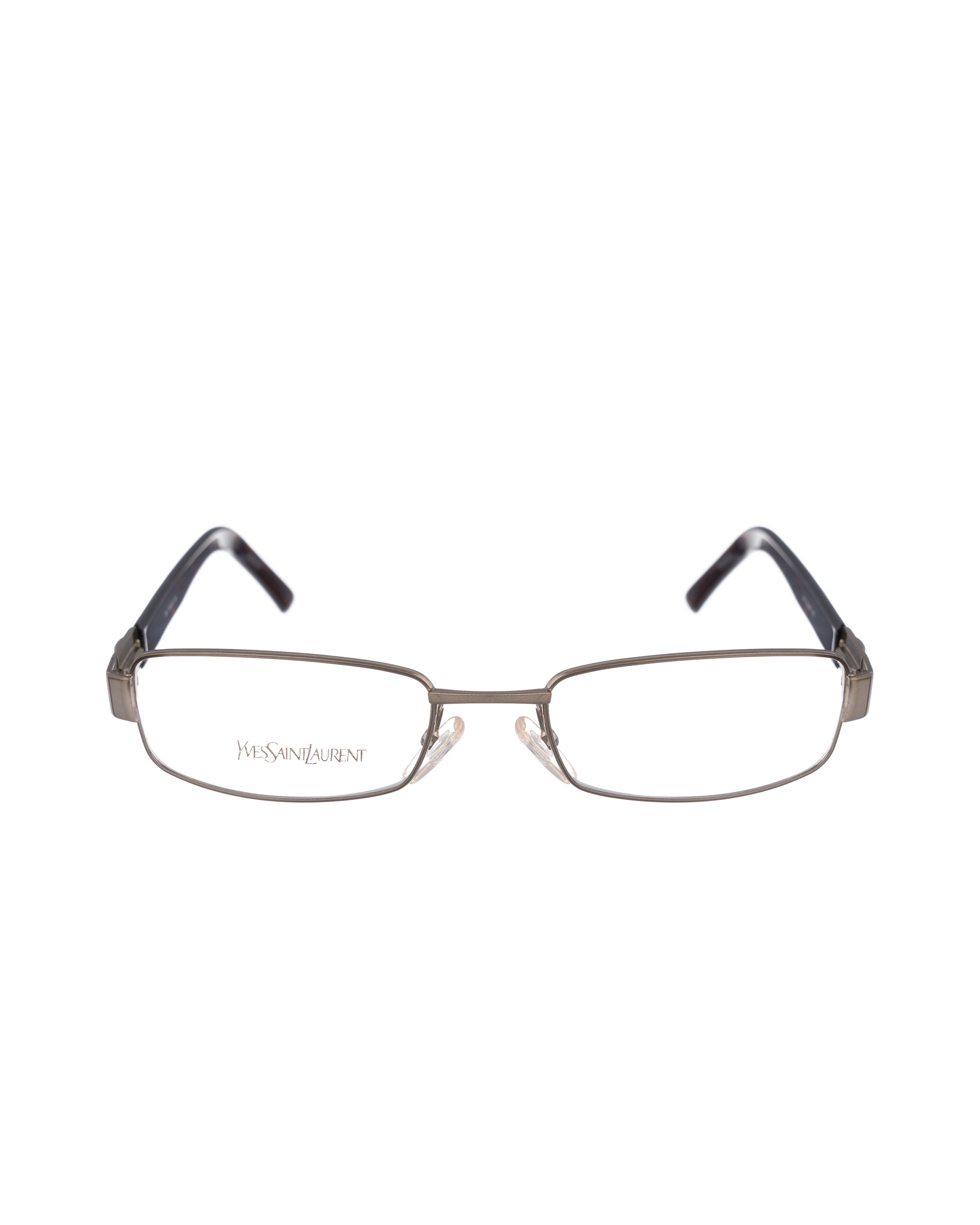 Yves Saint Laurent Yves Saint Laurent 00s Silver Glasses with Leopard Temples Size ONE SIZE - 2 Thumbnail