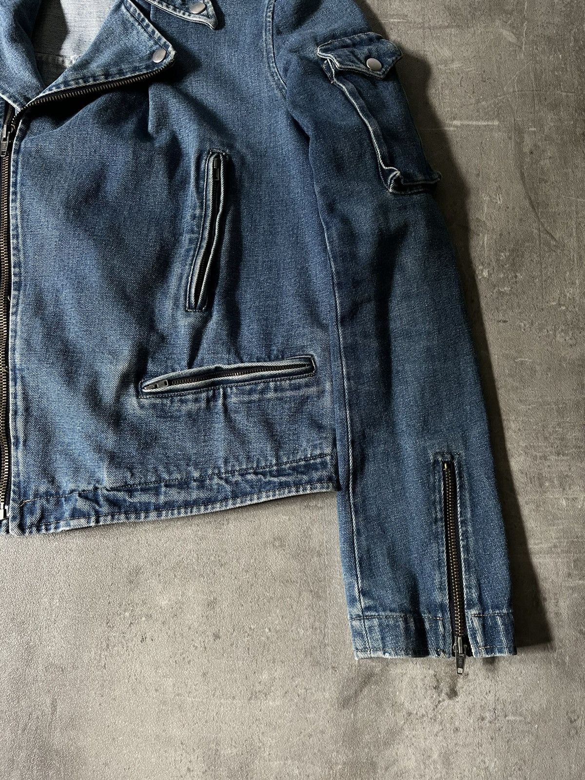 Raf Simons Raf Simons A/W 05-06 Denim Rider Jacket Archival Sample Size US M / EU 48-50 / 2 - 3 Thumbnail