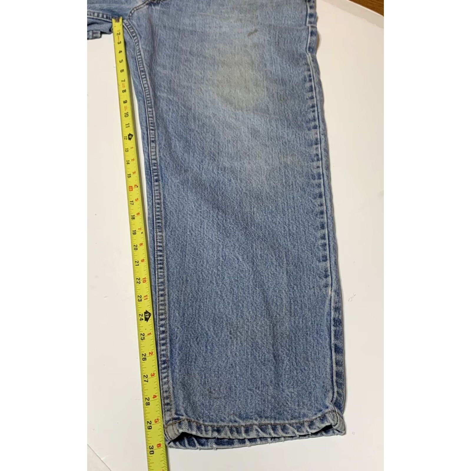Levi's VINTAGE Levi's 550 Jeans Mens 36x30 Relaxed Tapered Leg Distressed Grunge Blue Denim 500 Series Mens Size US 36 / EU 52 - 7 Thumbnail