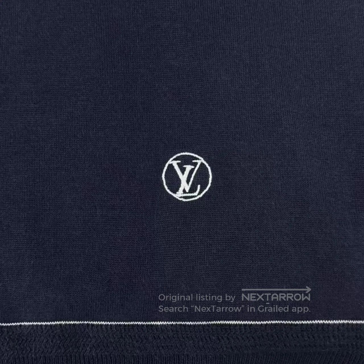 Louis Vuitton Blue Long Sleeve Crewneck Top. Size US XL / EU 56 / 4 - 4 Thumbnail