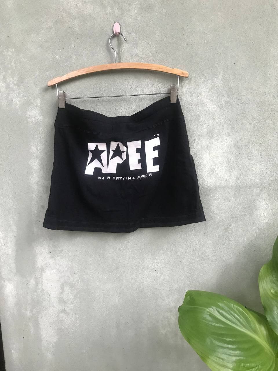 image of Bape Apee Sweat Skirt in Black, Women's (Size 27)