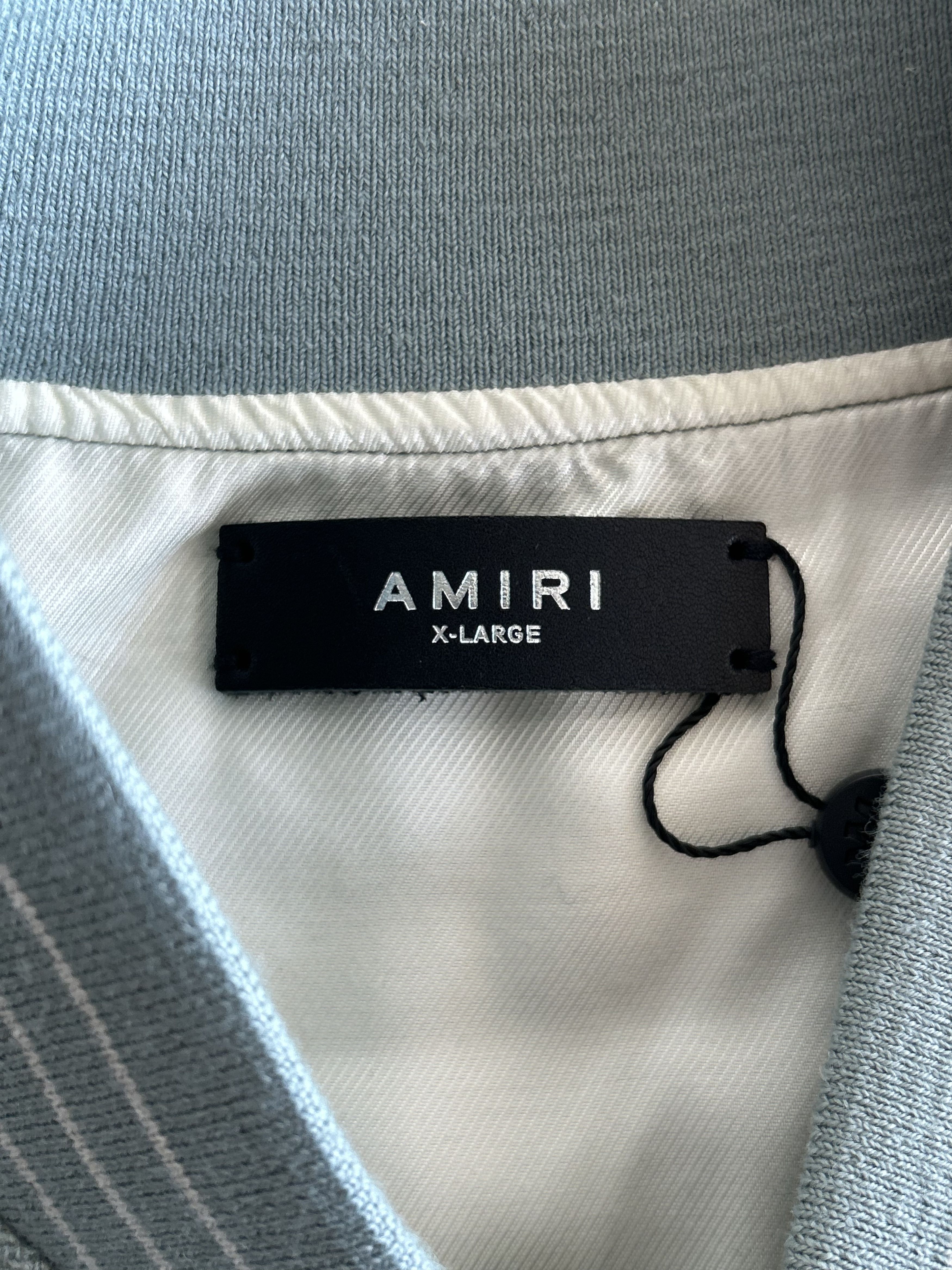 Amiri Amiri Frosty Green & White Fighters Varsity Jacket Size US XL / EU 56 / 4 - 3 Thumbnail