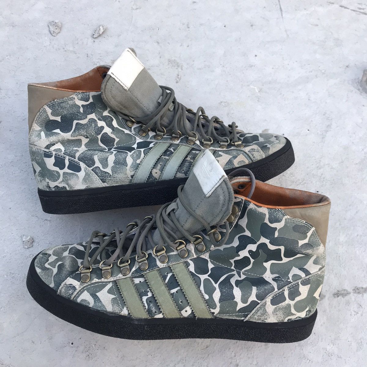 Adidas Rare adidas SAMPLE Vintage Camouflage Green Military hi boot Size US 8.5 / EU 41-42 - 14 Thumbnail