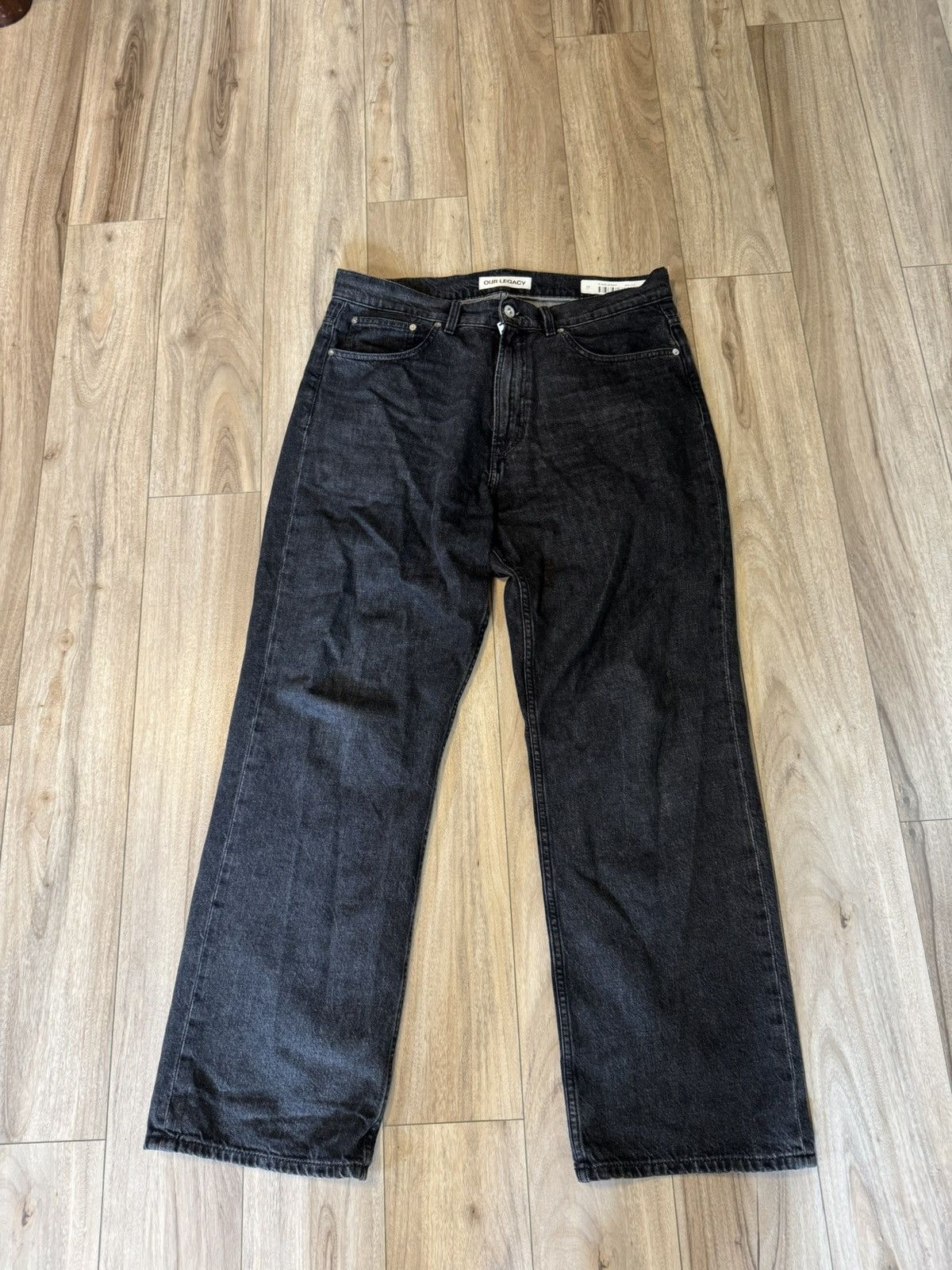 Our Legacy Our Legacy black Third Cut Jeans Size US 34 / EU 50 - 3 Thumbnail