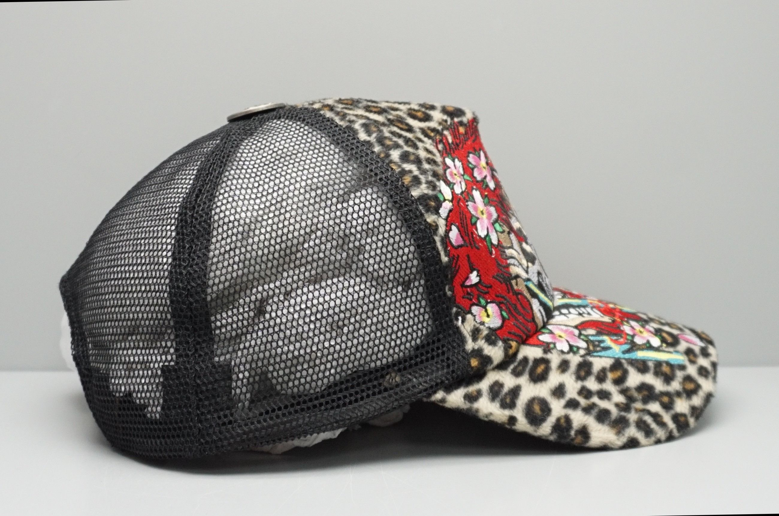 Christian Audigier × Designer × Ed Hardy 00's Ed Hardy Christian Audigier Vintage Leopard Fur Hat Size ONE SIZE - 3 Thumbnail