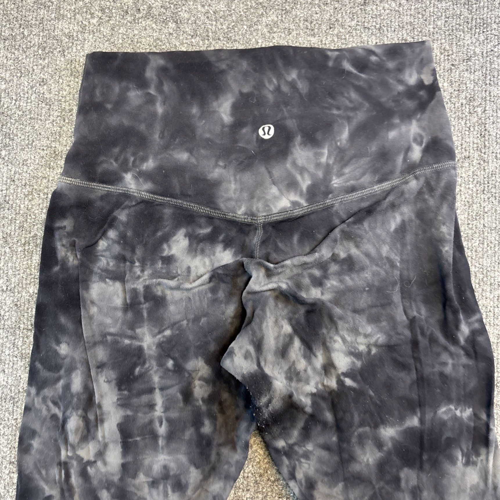 Lululemon Lululemon Leggings Camouflage Ankle High Rise Pull-On Women Size 6 Black Body Color Gray Pattern Logo Activewear 6 Regular Womens Size 28" / US 6 / IT 42 - 5 Thumbnail