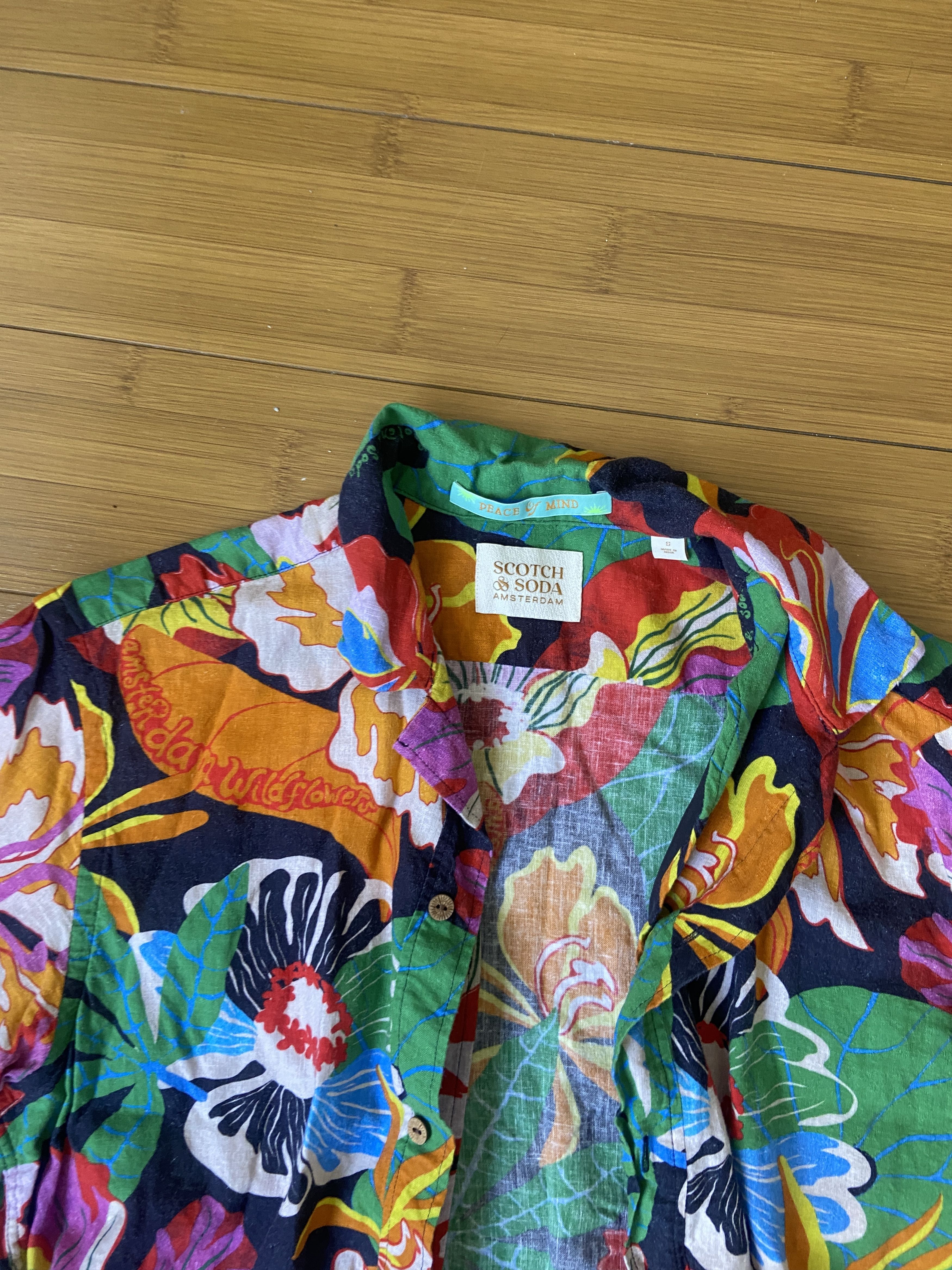 Scotch & Soda SCOTCH & SODA SHORT-SLEEVED CAMP SHIRT FLORAL - SMALL Size US S / EU 44-46 / 1 - 3 Thumbnail