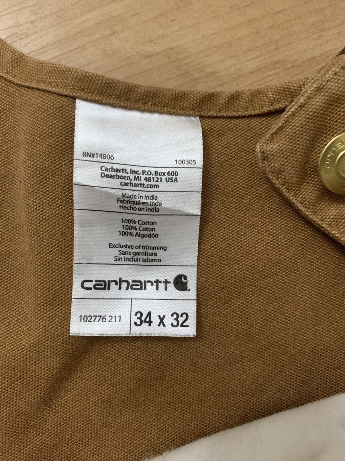 Carhartt 📙Carhartt Double-Knee Workwear Overalls (34x32) Size US 34 / EU 50 - 8 Thumbnail