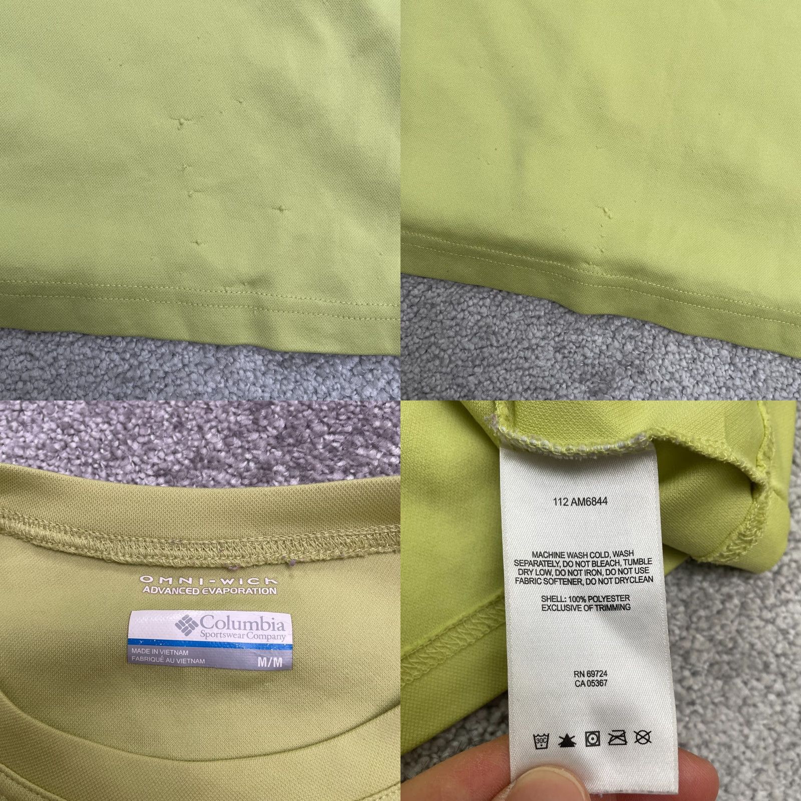 Vintage Columbia Omni Wick Active T-Shirt Mens Medium Yellow Crew Neck Short Sleeve Tee Size US M / EU 48-50 / 2 - 8 Thumbnail