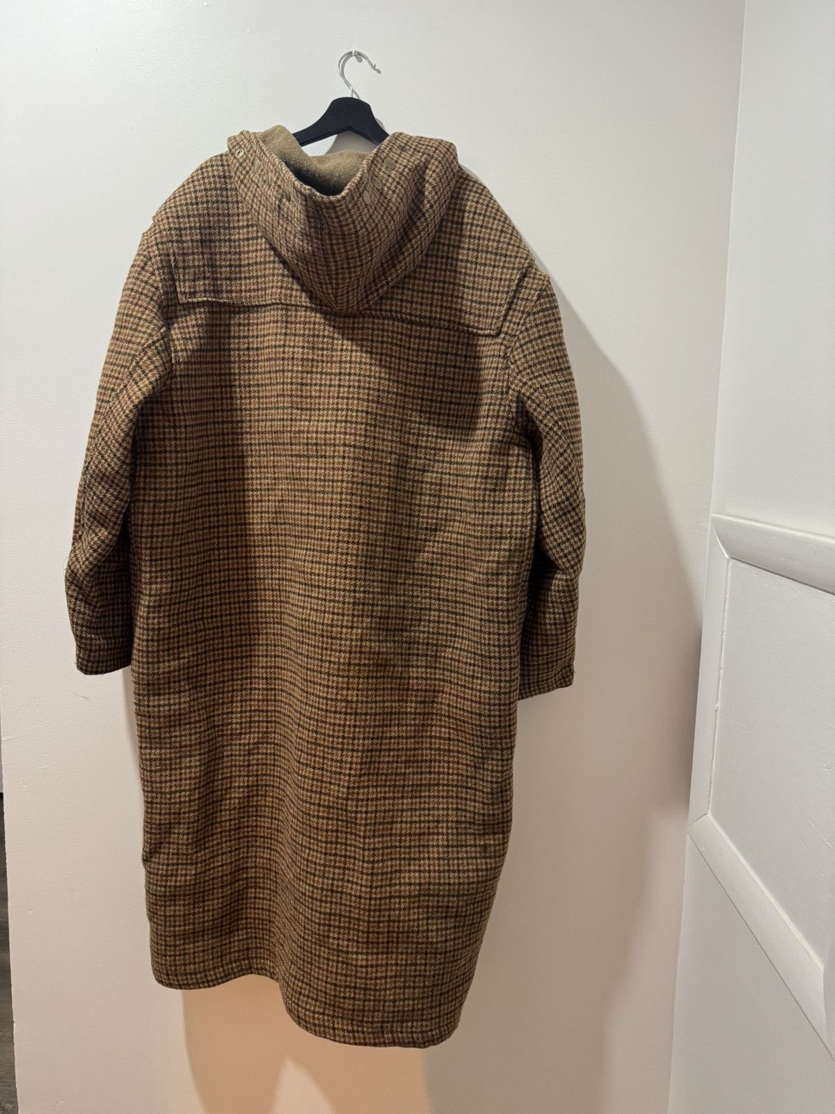 Polo Ralph Lauren Vintage 1990 Polo Ralph Lauren Houndstooth Duffel Coat Size US XL / EU 56 / 4 - 2 Thumbnail