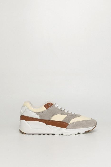 Saint Laurent Paris o1bcso1str1225 Bump Sneakers In Nylon in White/Grey Size US 8 / EU 41 - 1 Thumbnail