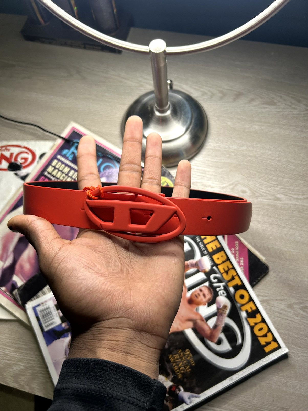 Diesel Small red reversible diesel belt Size ONE SIZE - 1 Thumbnail