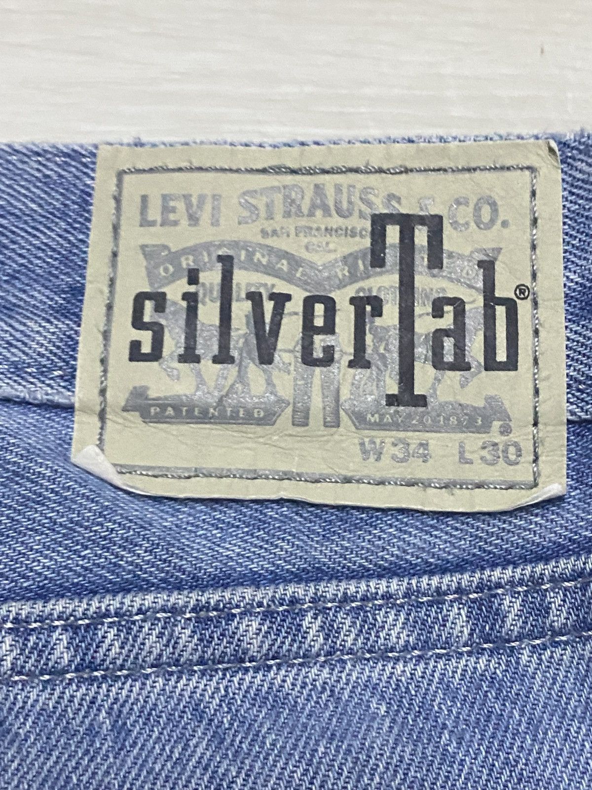 Levi's Vintage Levis Silver Tab Fade Wash Distressed Loose Jeans Size US 35 - 10 Thumbnail