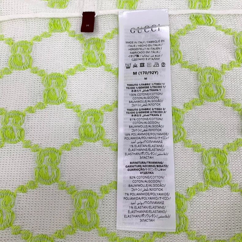 Gucci Gucci 24 color-blocked logo inlaid full-print cotton lapel Size M / US 6-8 / IT 42-44 - 8 Thumbnail