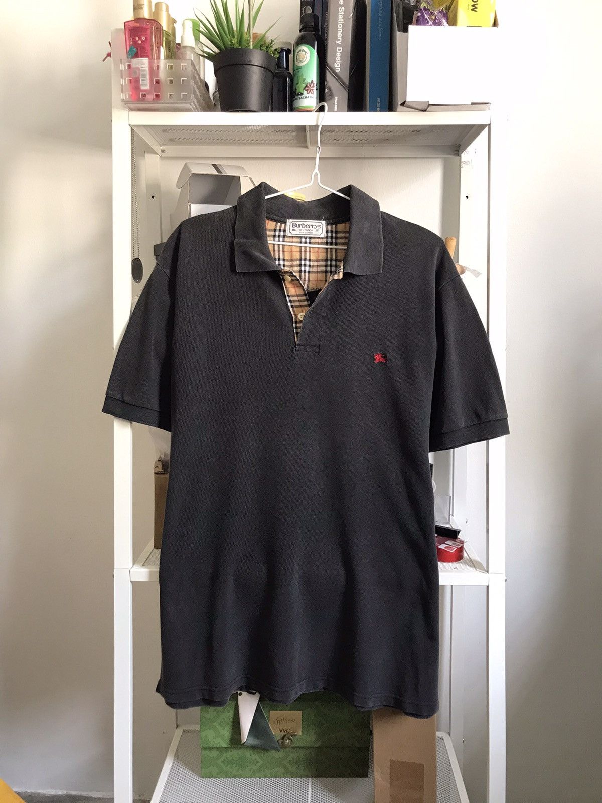 Burberry 🔥 OFFER ME NOW 🔥 VTG Burberrys Nova Check Polo Colar Shirt 🔥 Size US XL / EU 56 / 4 - 1 Thumbnail
