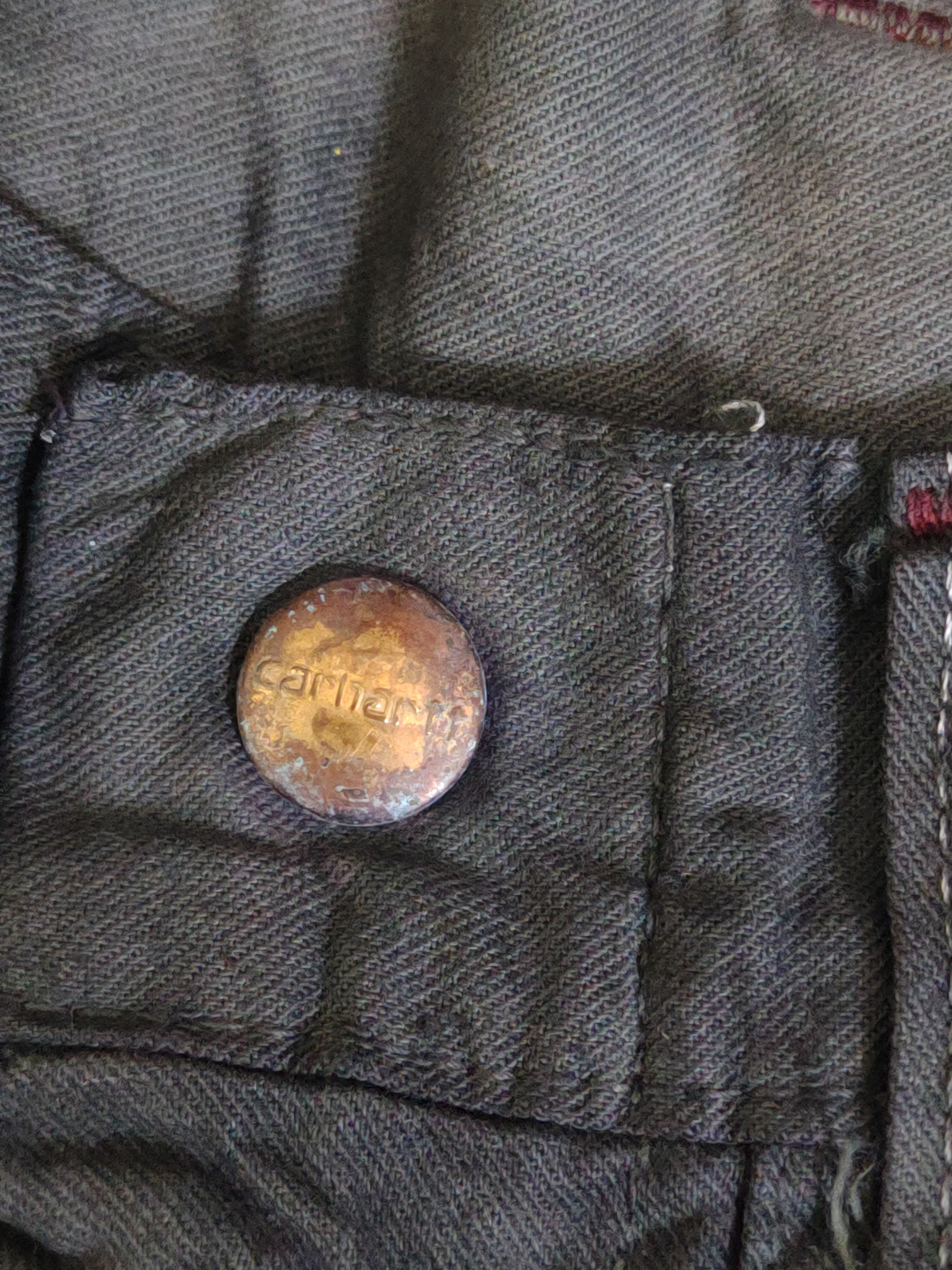 Carhartt DL Carhartt Black Faded Multipocket Cargo Pants #46-076 Size US 27 - 13 Thumbnail