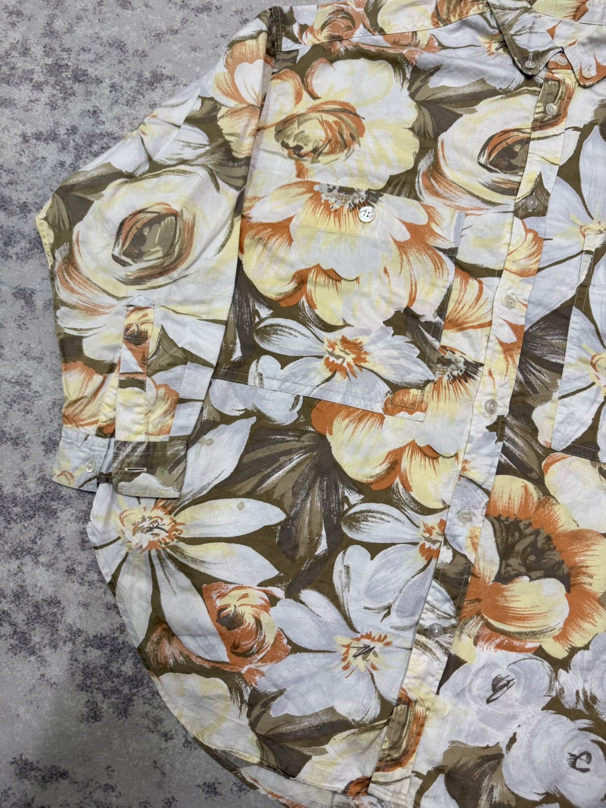 Hai Sporting Gear Vintage Issey Miyake Hai Sporting Gear Floral ButtonUp Shirt Size US M / EU 48-50 / 2 - 4 Thumbnail
