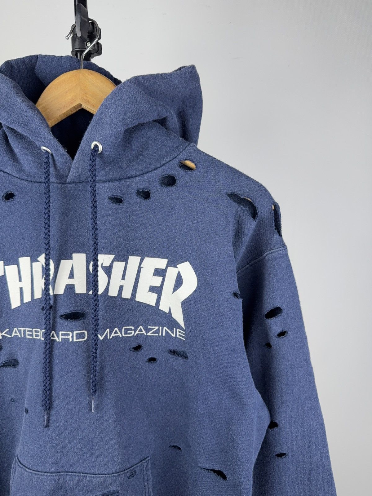 Thrasher 00s Faded Distressed THRASHER SK8 Rap Hoodie Size US S / EU 44-46 / 1 - 4 Thumbnail