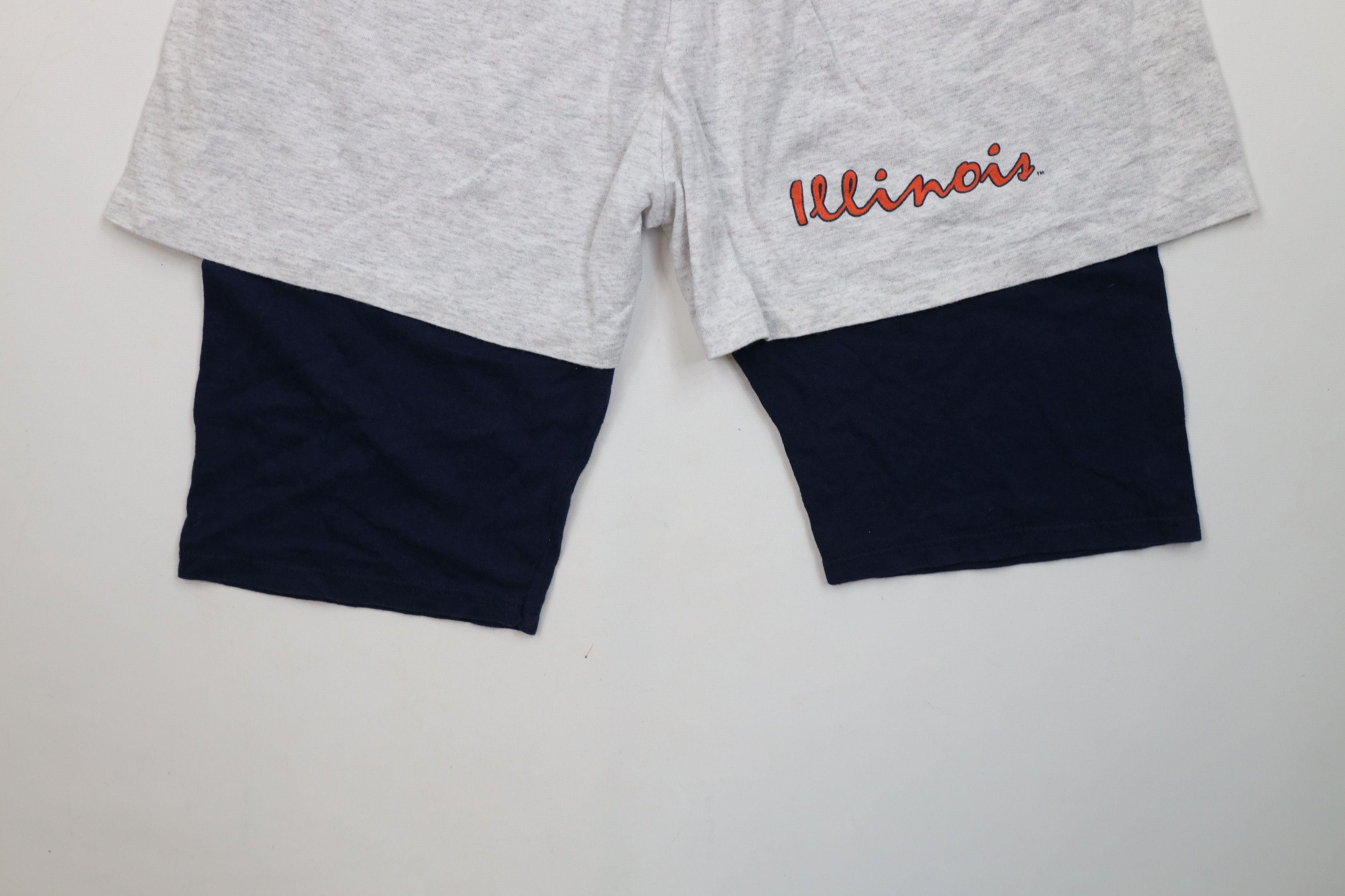 Vintage Vintage 90s University of Illinois Layered Shorts Cotton USA Size US 34 / EU 50 - 4 Thumbnail