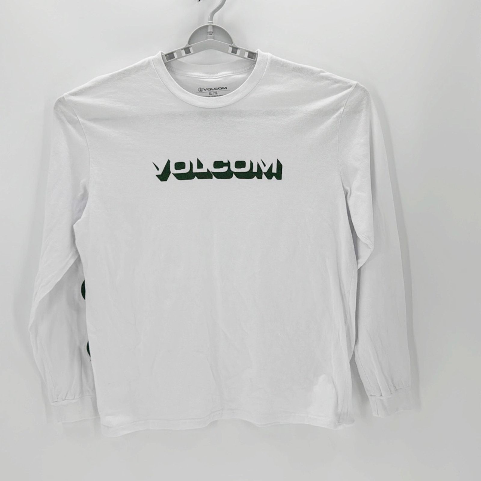 Volcom STONE VOID LONG SLEEVE TEE - WHITE green sz xl Size US XL / EU 56 / 4 - 1 Thumbnail