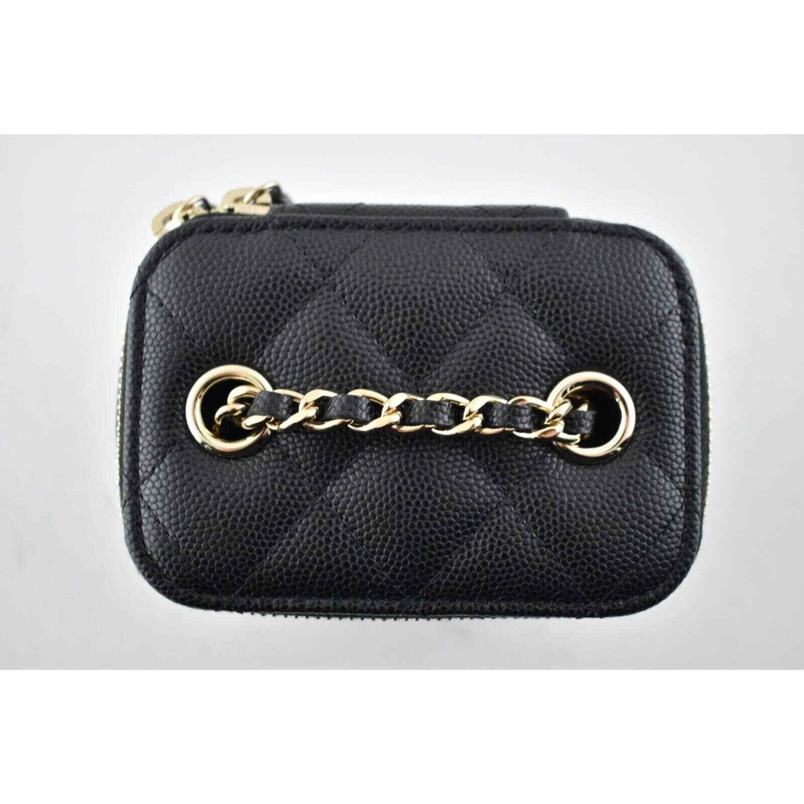 Chanel Chanel Mini Vanity Classic Chain Gold Shoulder Crossbody Bag Size ONE SIZE - 9 Thumbnail
