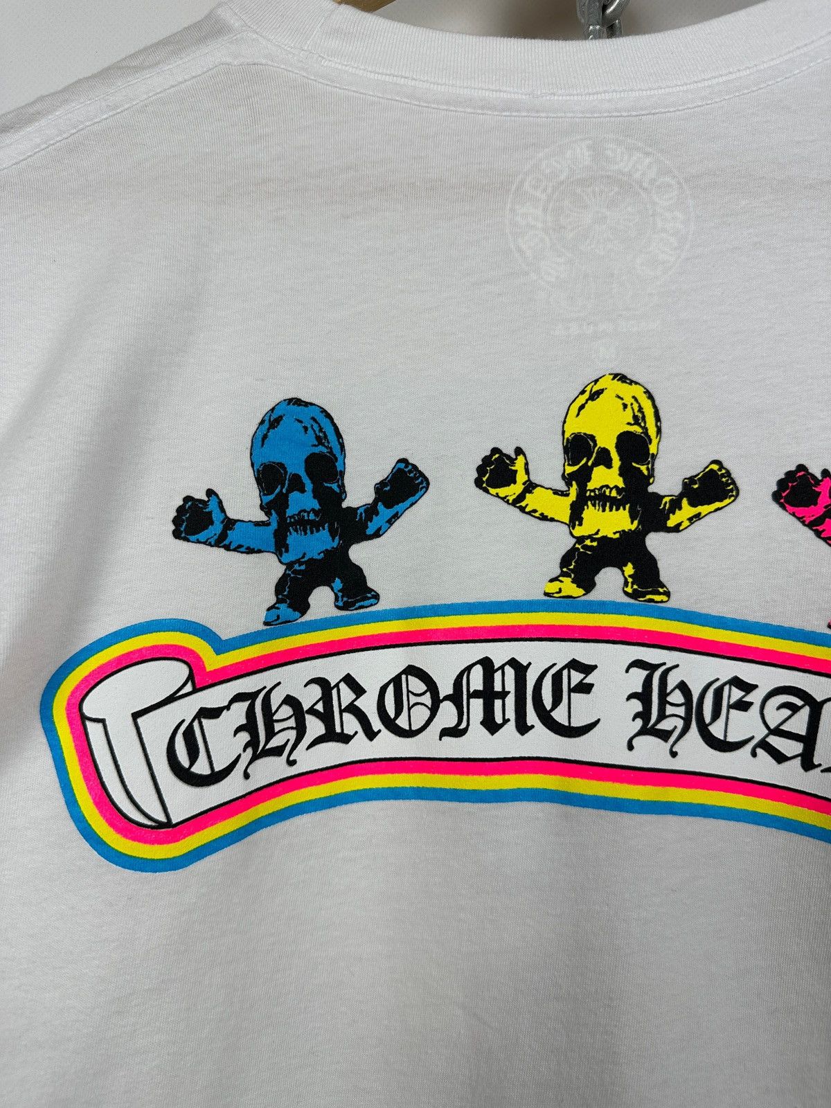 Chrome Hearts Chrome Hearts Foti Rainbow Skull White T-Shirt Size US M / EU 48-50 / 2 - 15 Thumbnail