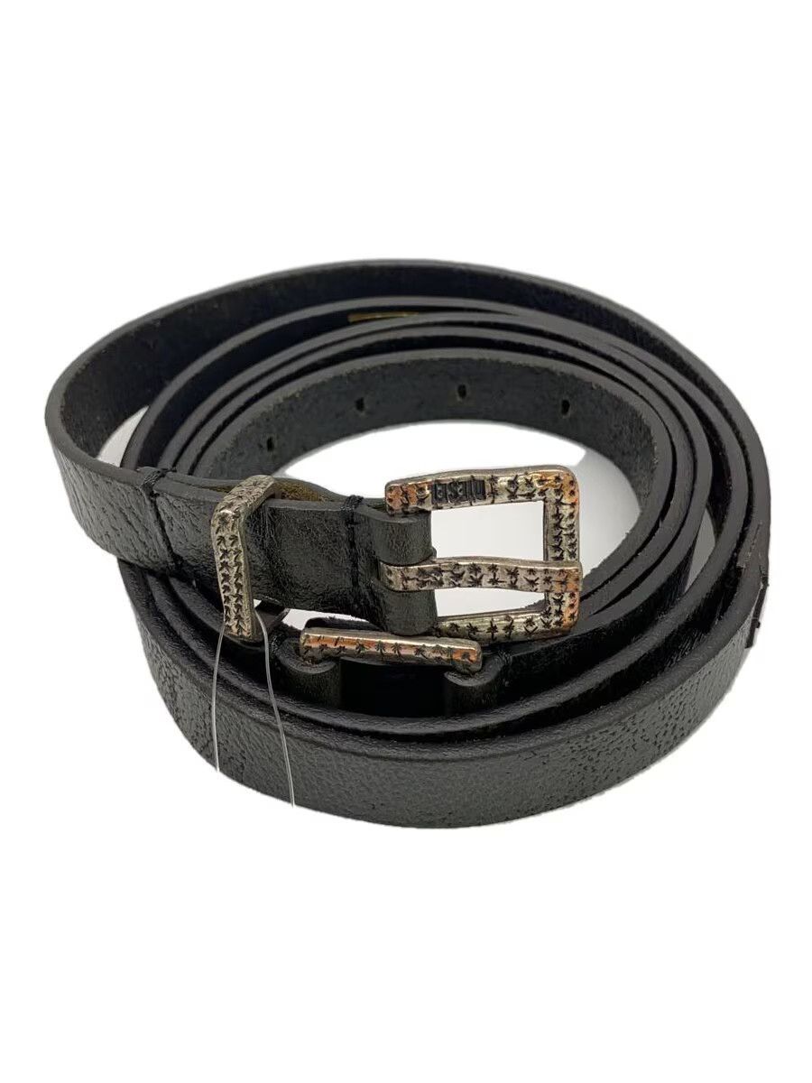 Diesel Diesel Plain Leather Belt Black Size ONE SIZE - 1 Thumbnail