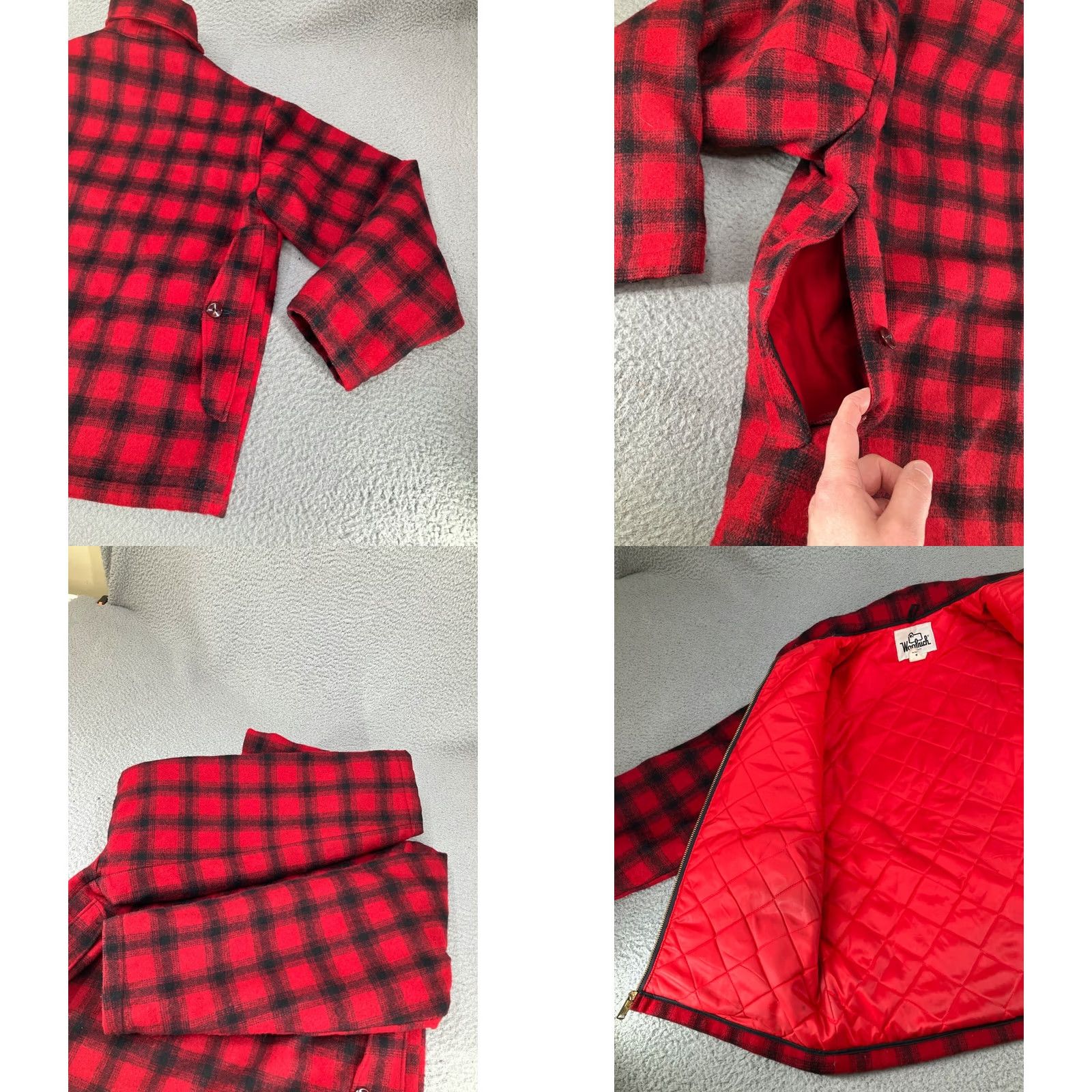 Vintage Vintage Woolrich Jacket Men 40 Red Buffalo Plaid Quilt Lined Hunting Heavyweight Size US XXS / EU 40 - 10 Thumbnail