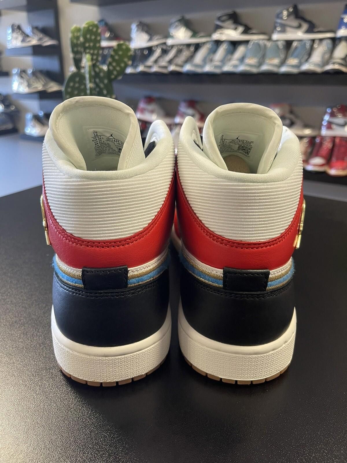 Jordan Brand Air Jordan 1 Mid Let Her Man Sail Red White Women's Size 12 Size US 12 / IT 42 - 5 Thumbnail
