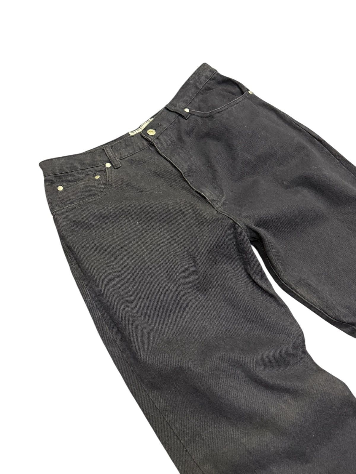 Sean John Vintage Sean Jean Super Black Baggy Denim Embroidered Size US 34 / EU 50 - 5 Thumbnail