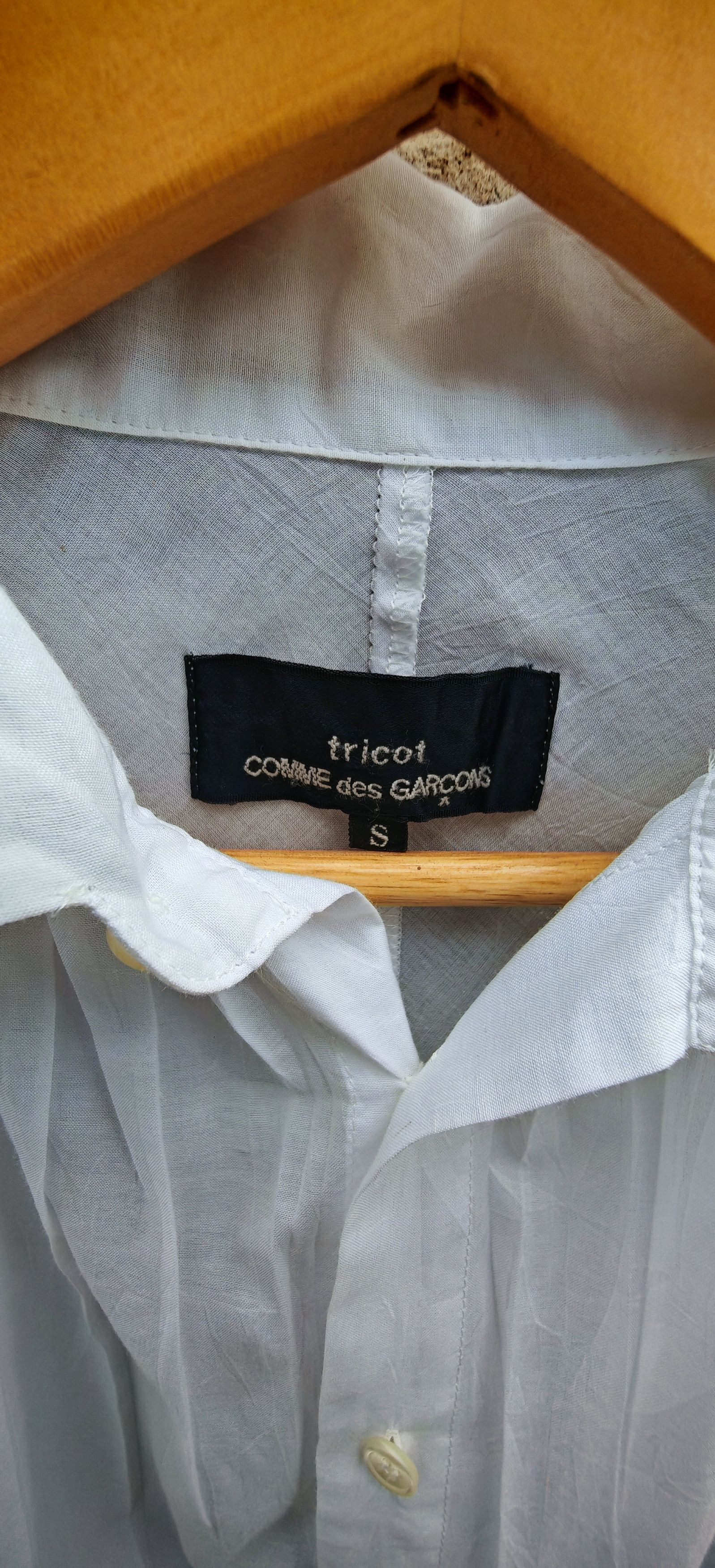 Comme des Garcons Tricot Comme des Garcons oversize white shirt Size S / US 4 / IT 40 - 6 Thumbnail
