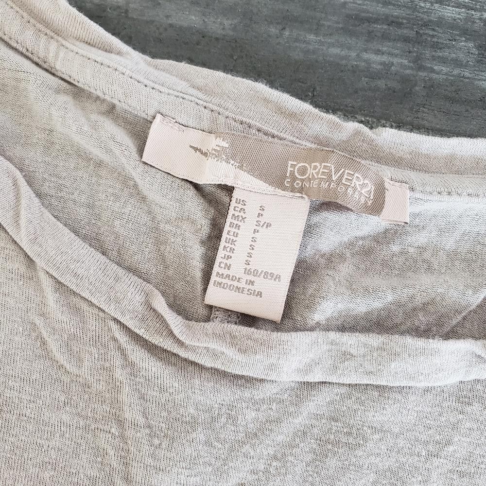 Forever 21 Nude High Low F21 Long Tank Size S / US 4 / IT 40 - 4 Thumbnail