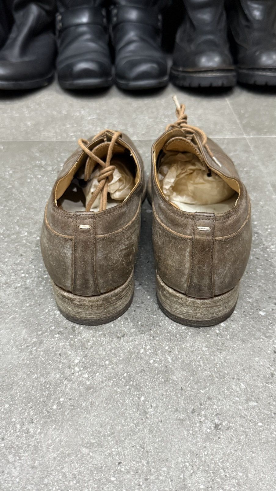 Leather × Maison Margiela maison margiela mold effect leather oxford Size US 8.5 / EU 41-42 - 11 Thumbnail