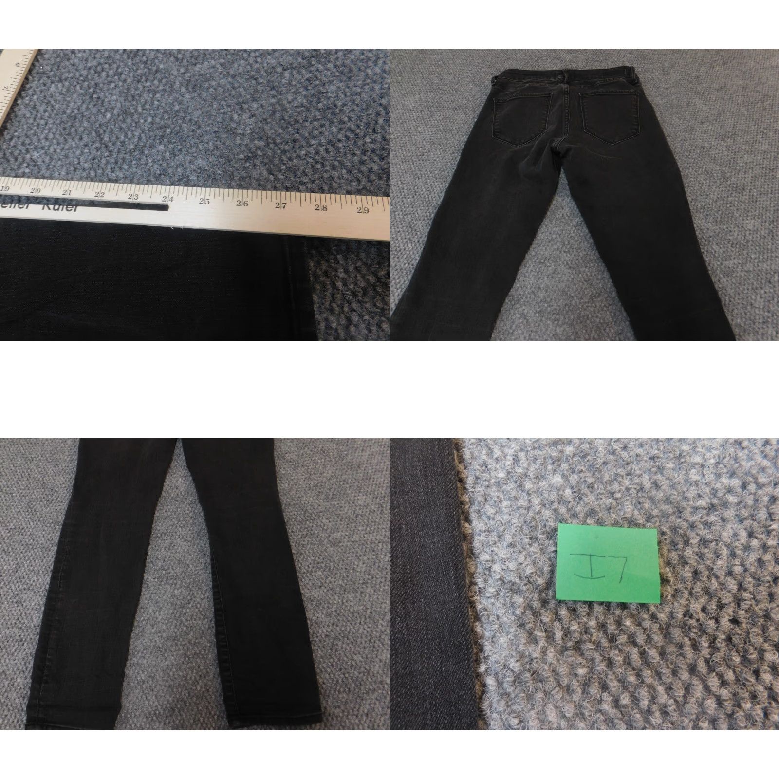 Abercrombie & Fitch Abercrombie & Fitch Jeans Women 26 Straight Ankle Harper Black Denim Stretch Pockets Zip 27in Inseam Regular Size Type Womens Designer - 1 Size 26" / US 2 / IT 38 - 8 Thumbnail