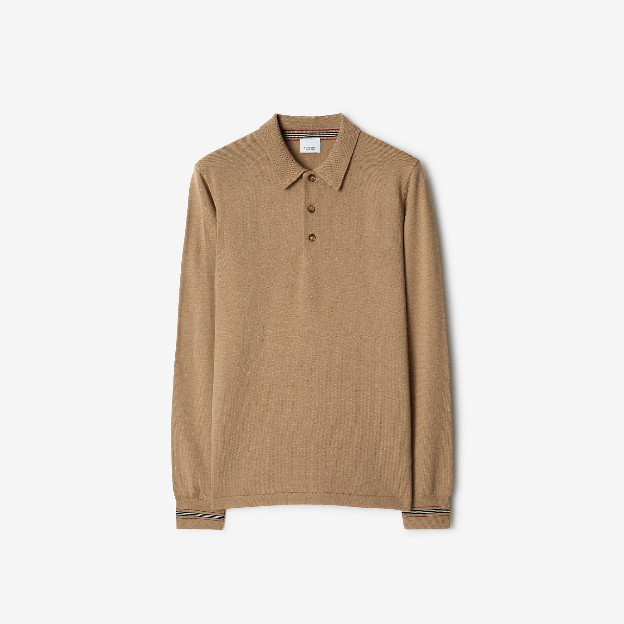 Burberry o1w1db10326 Long Sleeve Polo Shirt in Camel Size US XS / EU 42 / 0 - 1 Preview